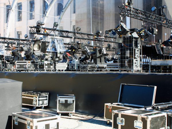 The Stage lights on a console in a sunny day
